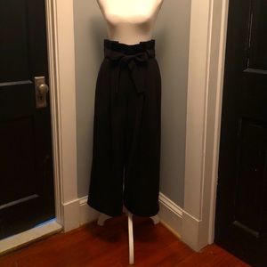 COS Wide-leg Cropped Tie-belt Pant